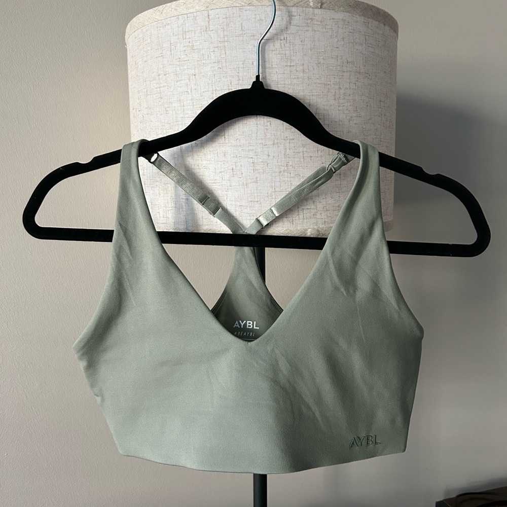 AYBL Women's Soft Green Sports Bra